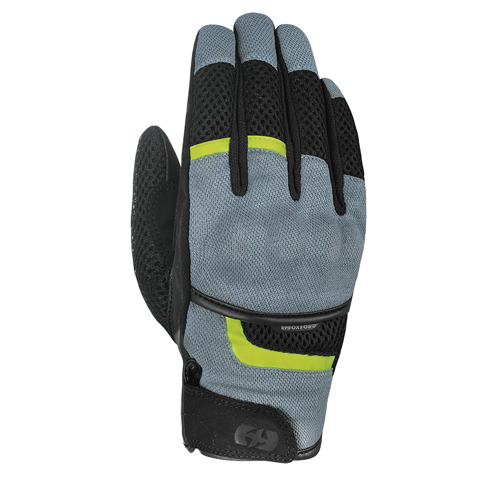 Road Gloves Oxford Brisbane Air Charcoal/Fluro - Image 1