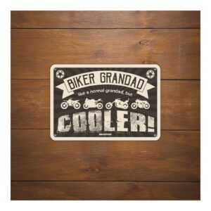 Oxford Garage Metal Sign: "Biker Grandad Cooler" - Image 2