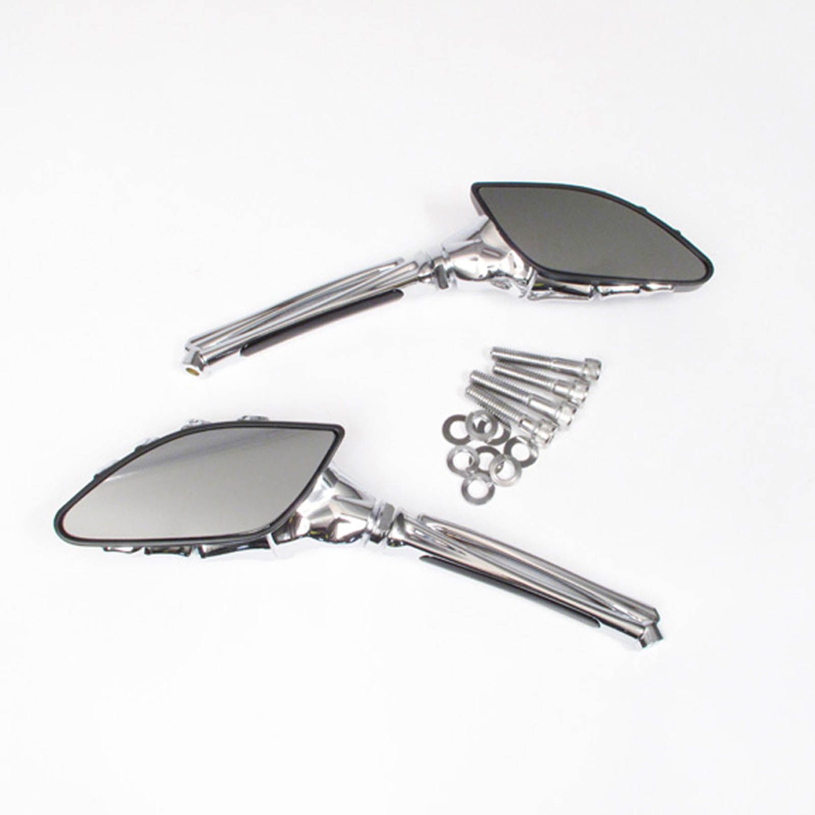 WHITES MIRROR UNI SKELETON HAND CHR/BLK HD (Pr) - Image 1