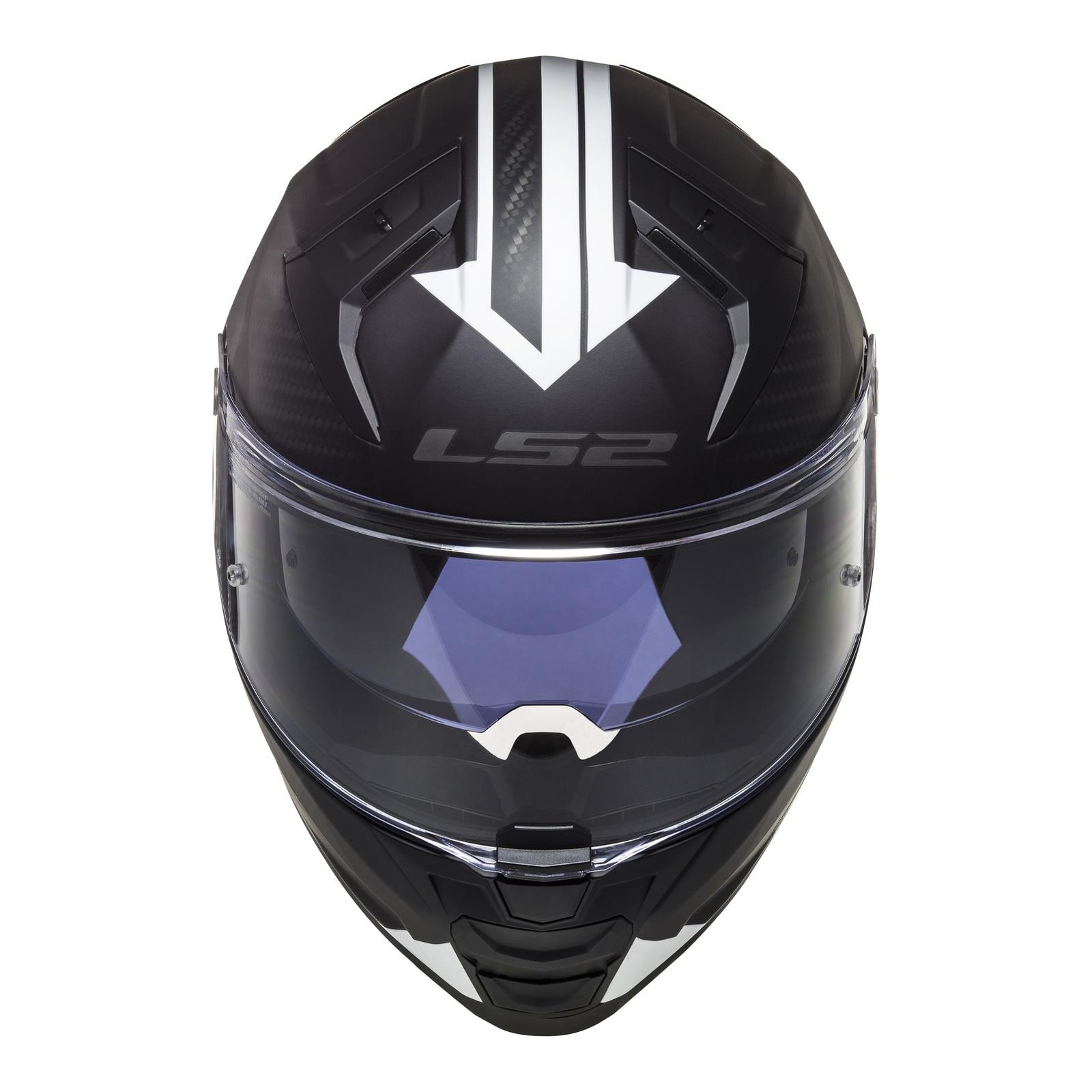 LS2 FF811 Vector II Splitter Road Helmet Matte Black / White - Image 6