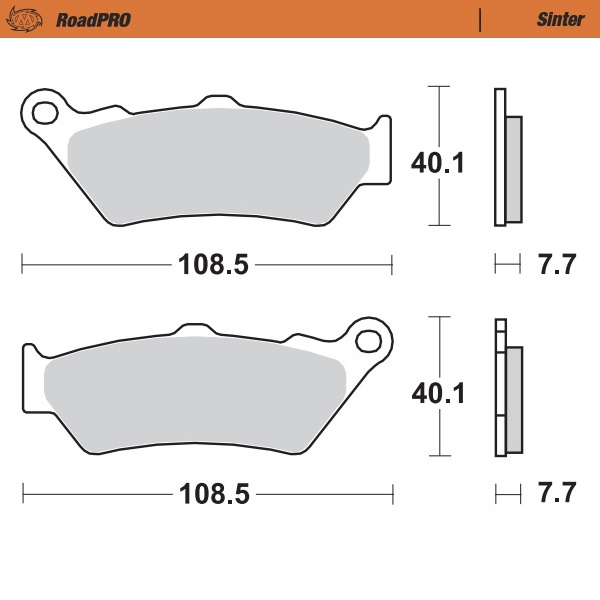 BRAKE PADS REAR MOTO MASTER PRO SINTERED FOR BMW DUCATI HARLEY DAVIDSON TRIUMPH VICTORY