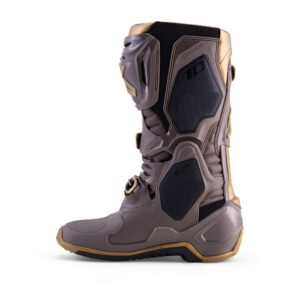 Alpinestars Tech-10 Limited Edition Air Gold MX Boots Earth Brown/Gold - Image 3
