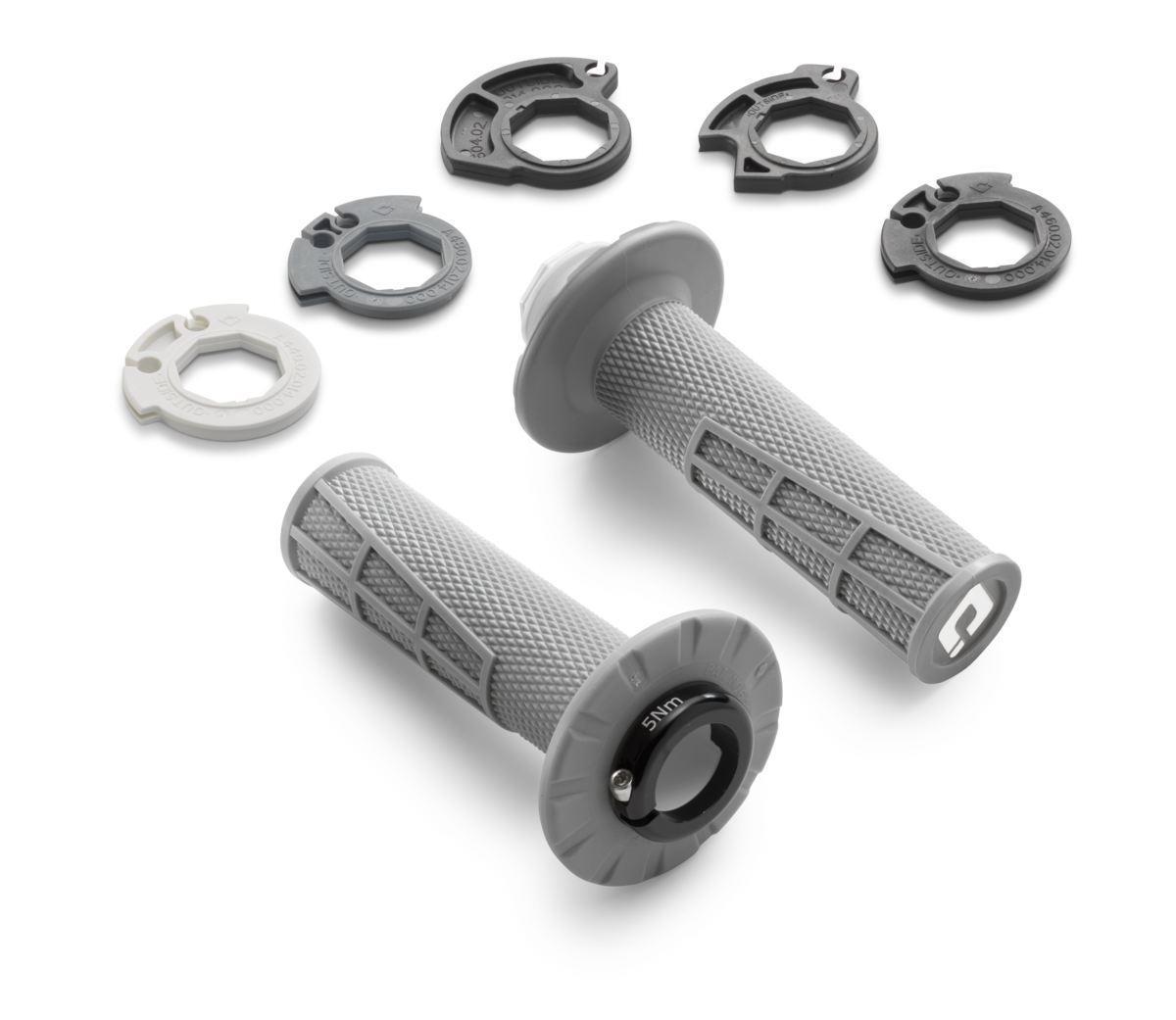 KTM Lock-On Grip Set - Closed End Grey - Image 1