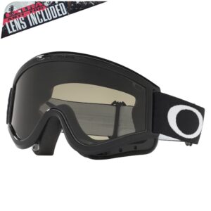Oakley L-Frame MX Goggle Sand Jet Blk w/ Dk.Grey & Clr Lens - Image 1