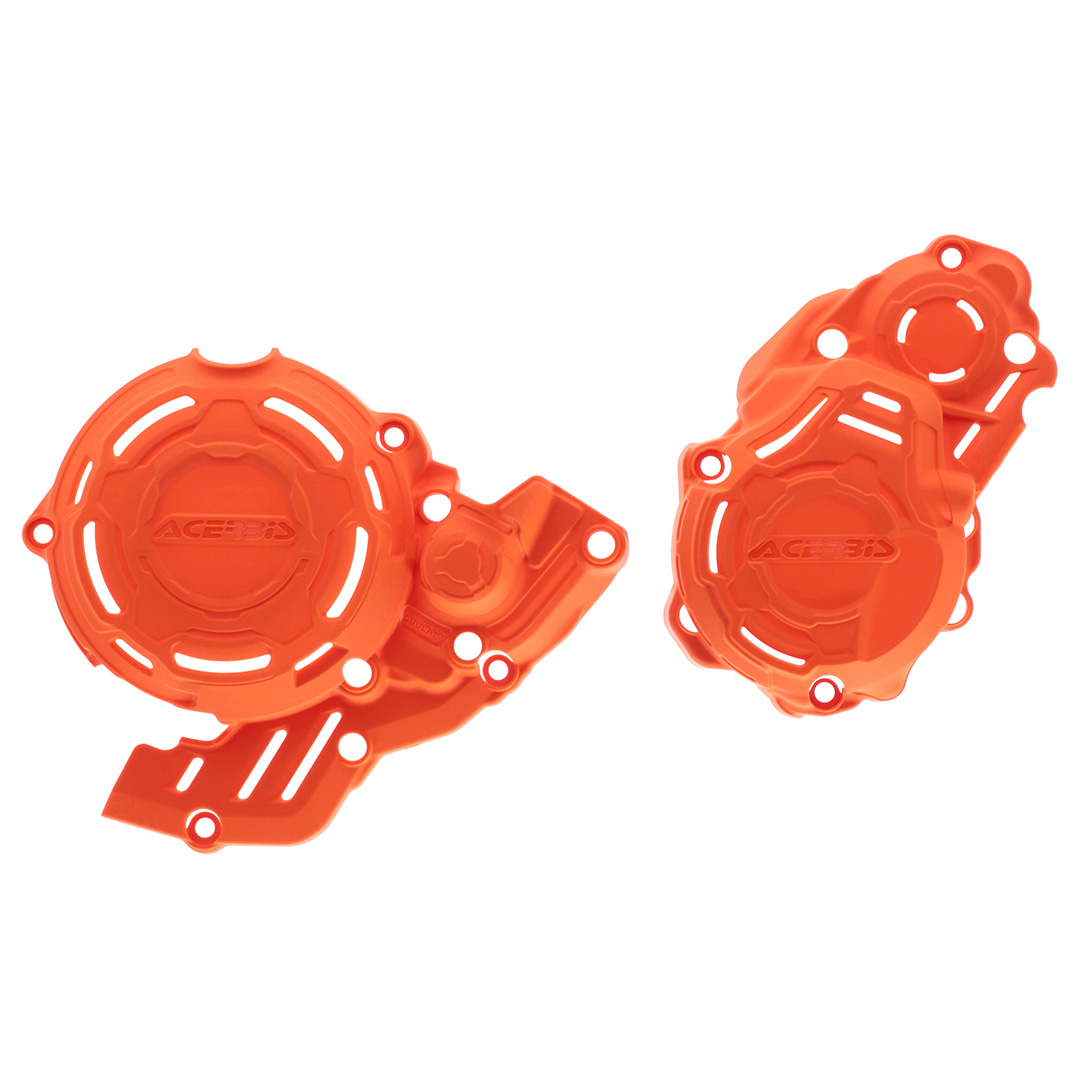 Acerbis X-power Engine Case Cover Kit KTM 250/350 EXC-F 2024 Orange - Image 1