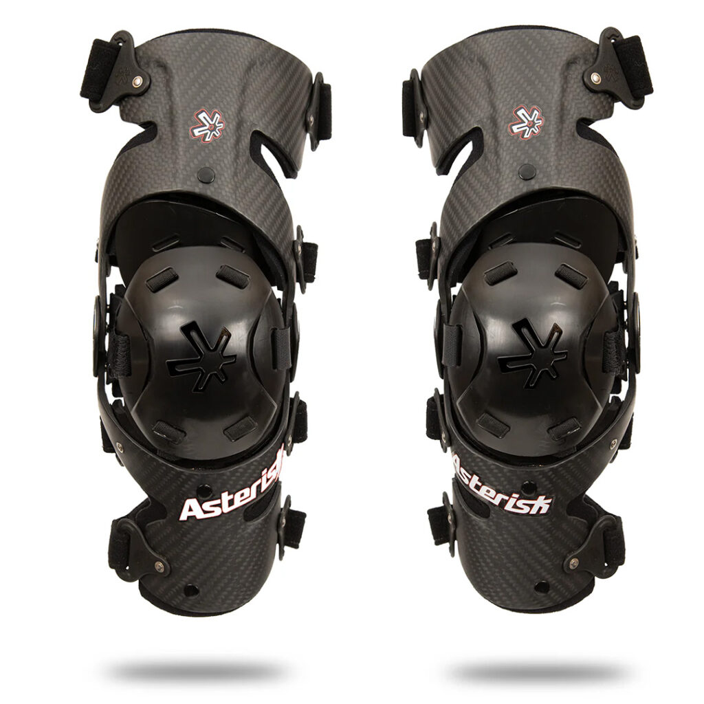 Asterisk Carbon Cell 1.2 Pair Knee Brace Carbon