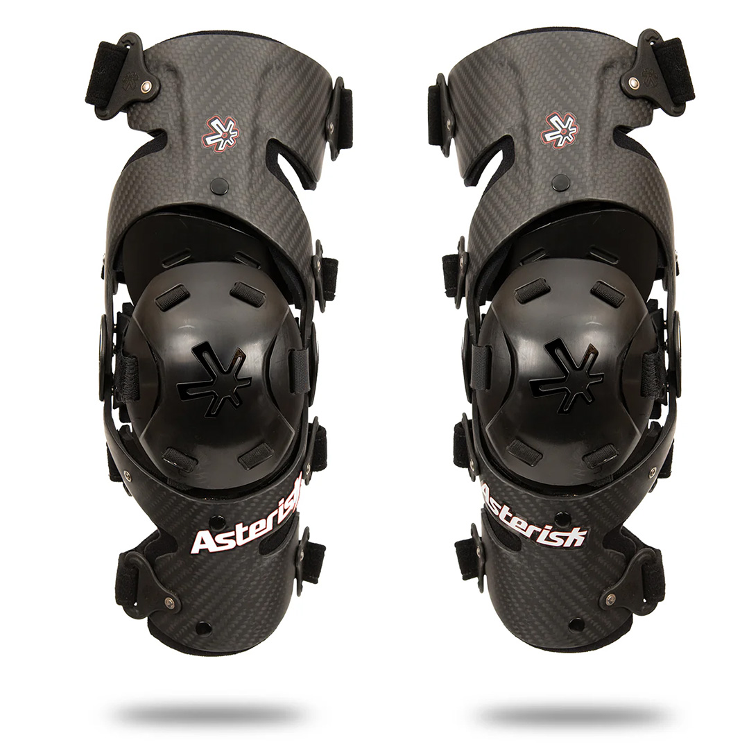 Asterisk Carbon Cell 1.2 Pair Knee Brace Carbon - Image 1