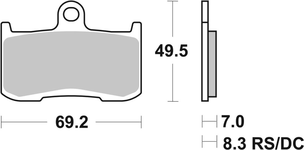 SBS 782HS Front Brake Pads