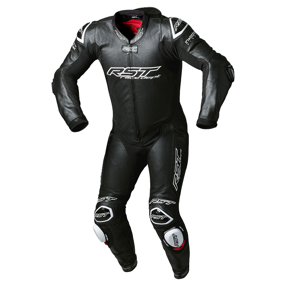 RST V4.1 Kangaroo Airbag CE 1-PC Leather Suit Black