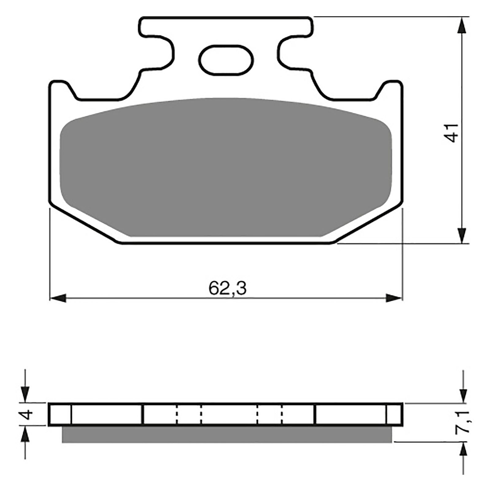 BRAKE PADS GOLDFREN OFFROAD RACING GF317 - K5 - Image 1