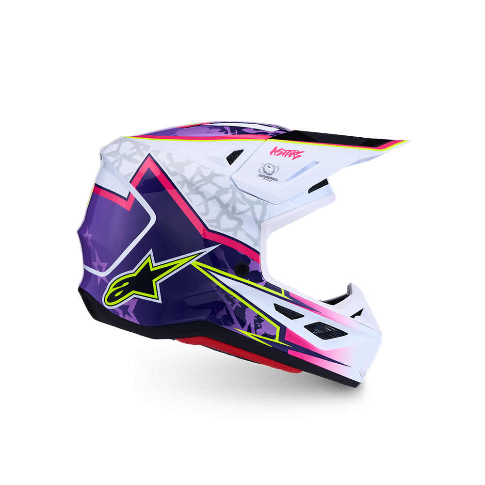 S-M7 Blaster Helmet Purple/Pink/White Gloss M