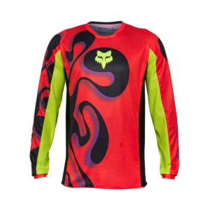 Fox 180 Emotion Motocross Jersey Flo Red - Image 1