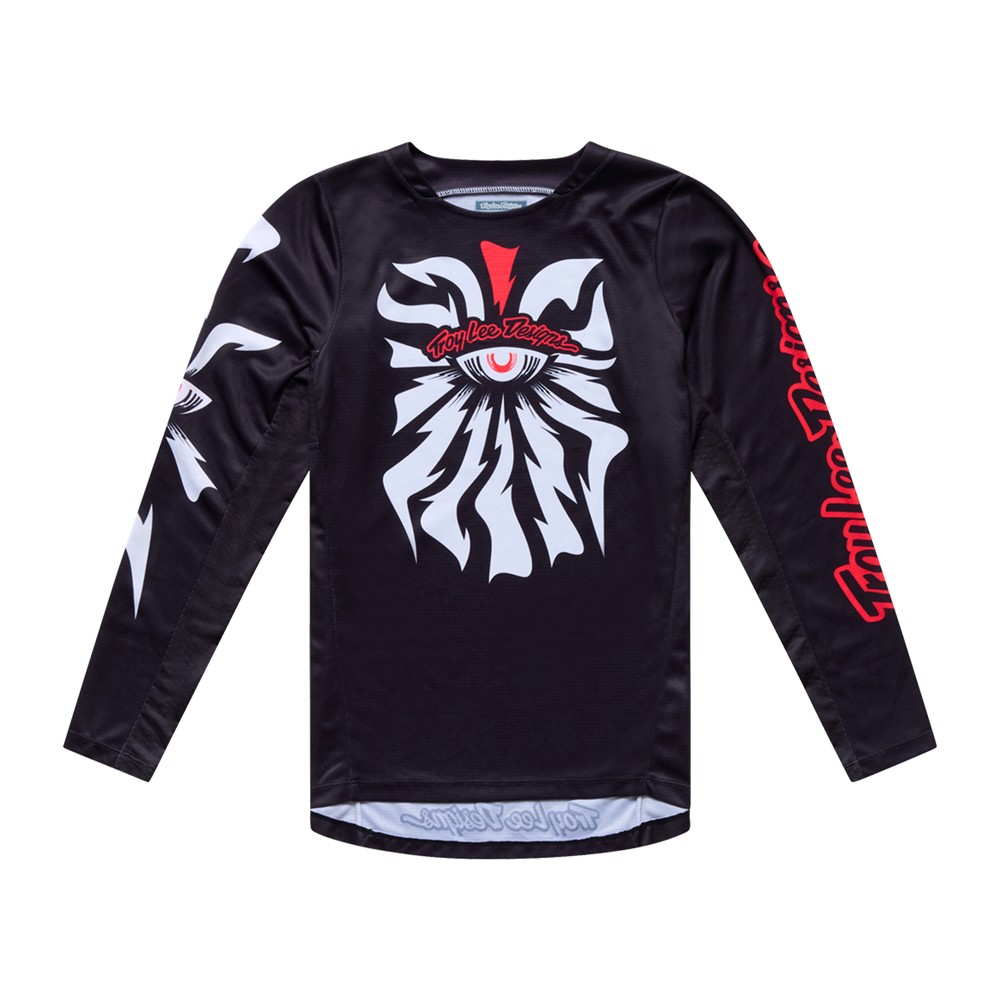 Troy Lee Designs GP Pro Cyclops Motocross Jersey Youth Black/Neo Red