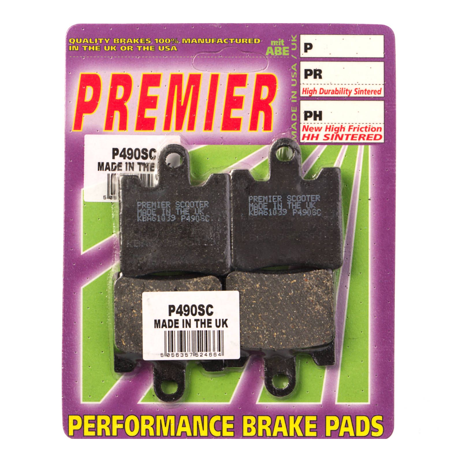 PREMIER BRAKE PADS P490 - SUZ - Image 1