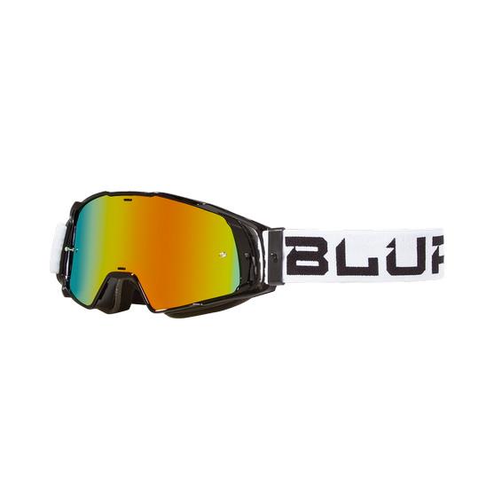 Blur B-20 Motocross Goggles Flat Black/White