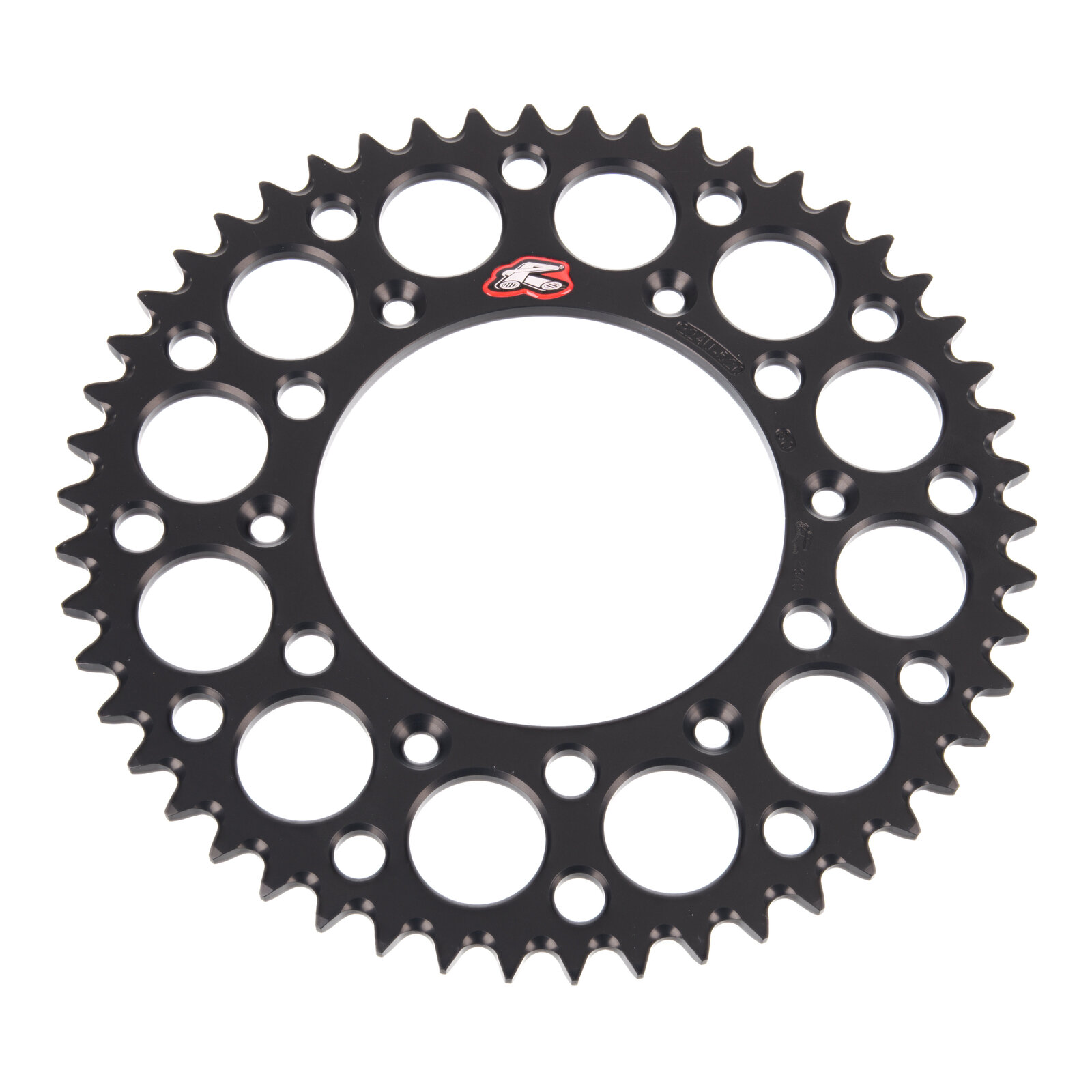 Renthal Sprocket Rear Black 50T Alloy 7075 T6 Grooved - Image 2