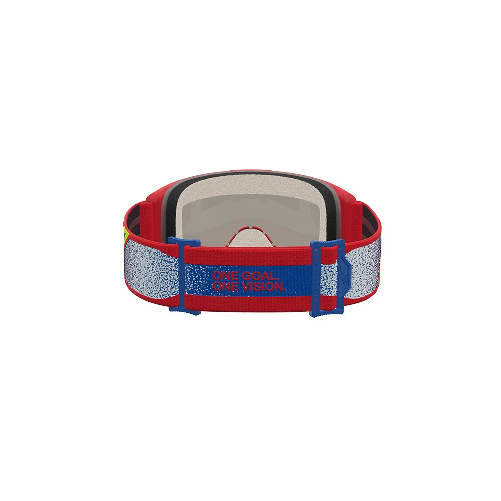 Alpinestars Vision 5 Drag Motocross Goggles Red/Blue Mirror Gold Lens