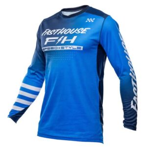 Fasthouse Elrod Ether Motocross Jersey Electric Blue/Navy - Image 1