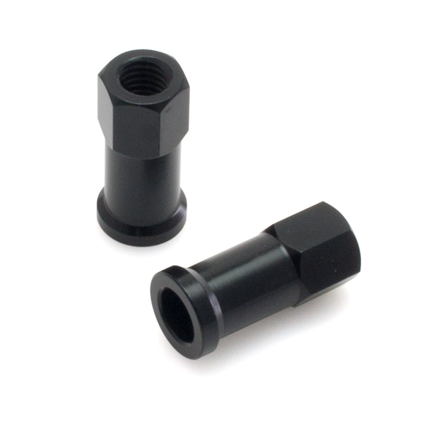 DRC RIM LOCK NUTS 2PK RED