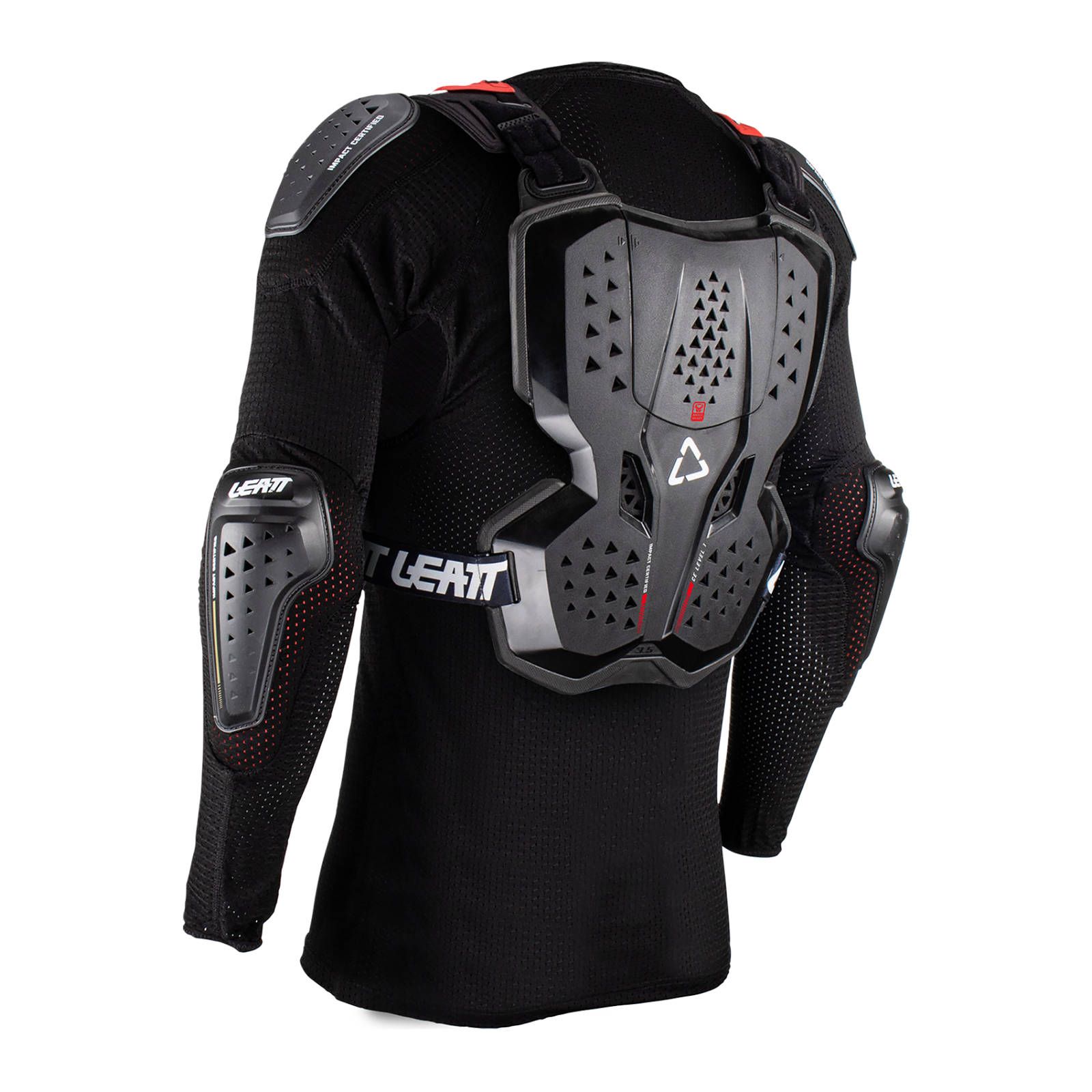 Leatt 3.5 Junior Body Protector - Black / Red - Image 3