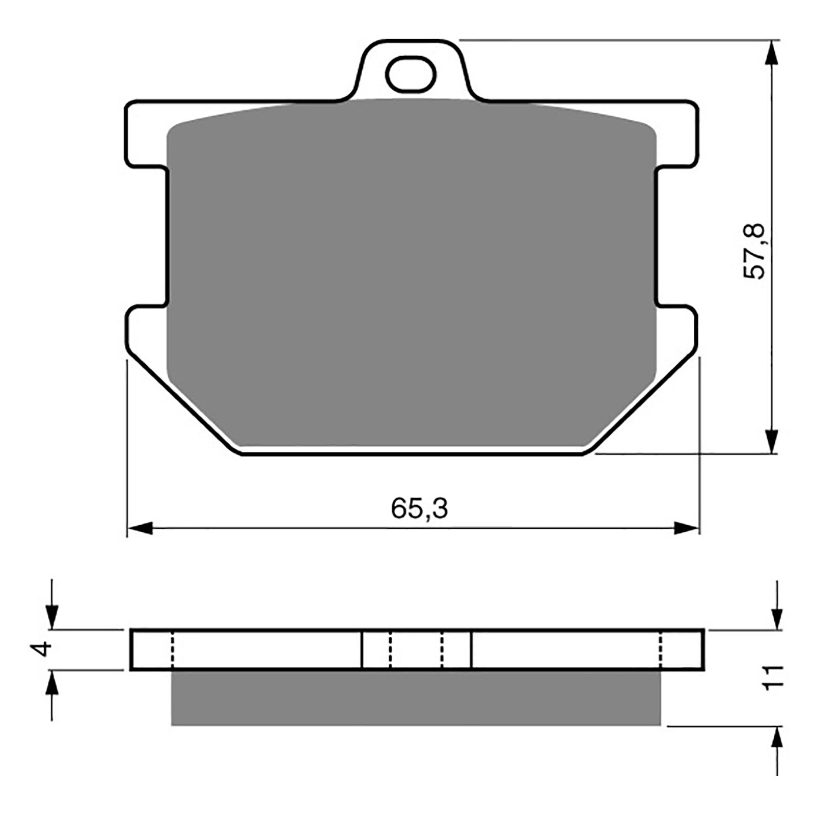 BRAKE PADS GOLDFREN SINTERED SPORTS GF082 - S3 ( PH05 ) - Image 1