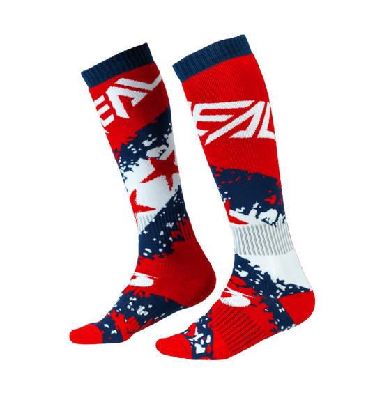 Oneal Pro MX Socks Stars Red/Blue