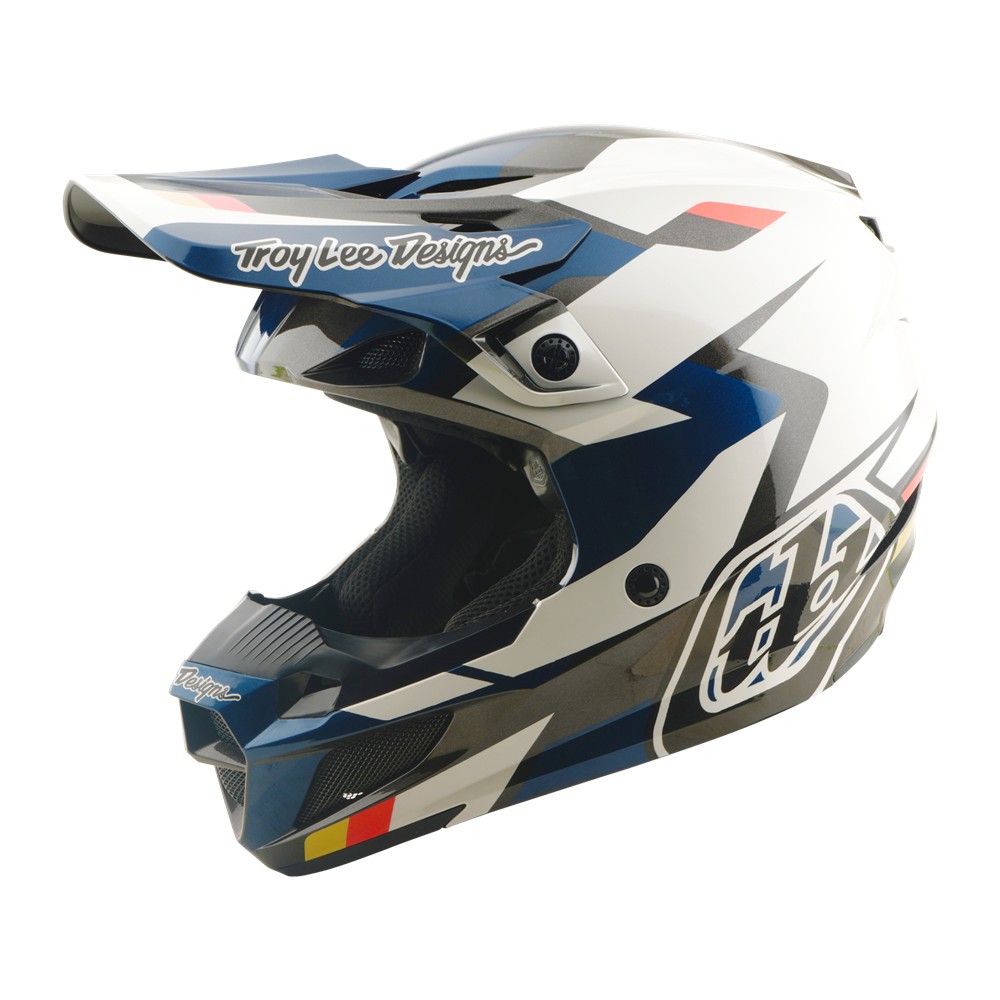 Troy Lee Designs SE5 Polycarbonate Motocross Helmet Roamer Blue
