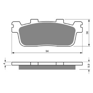 BRAKE PADS GOLDFREN SINTERED SPORTS GF355 - S3 ( P441 ) - Image 1