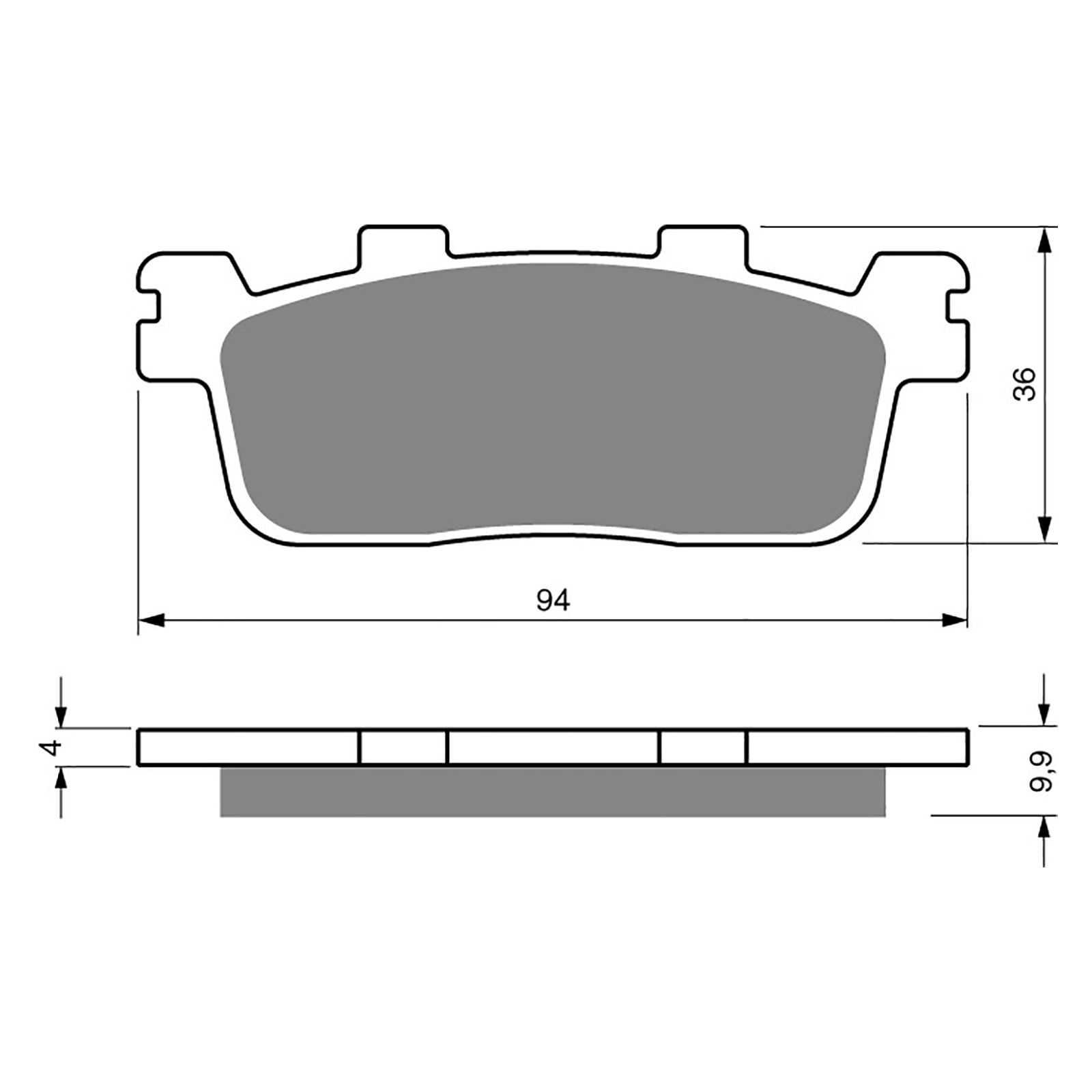 BRAKE PADS GOLDFREN SINTERED SPORTS GF355 - S3 ( P441 ) - Image 1
