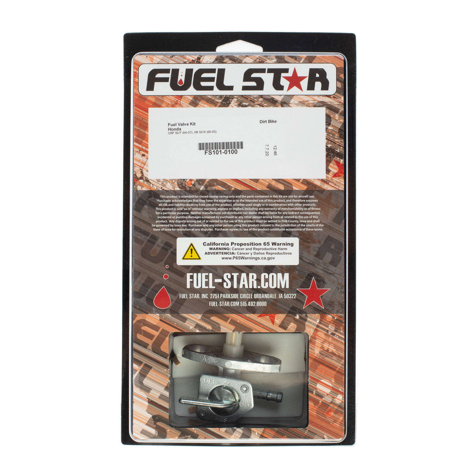 All Balls Racing Fuel Tap Kit (FS101-0100) - Image 1