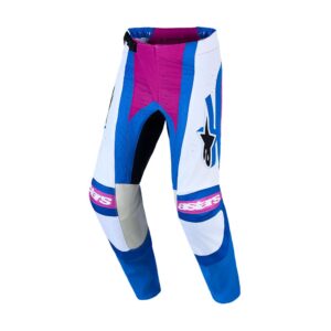 Alpinestars Techstar Maven Motocross Pants White/Hot Coral/Blithe Blue - Image 1