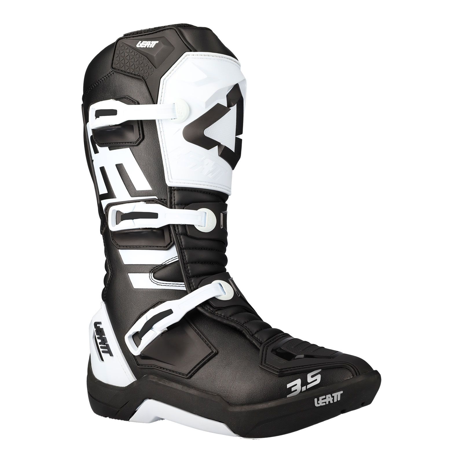 Leatt 3.5 Youth Black/White Motocross Boot - Image 2