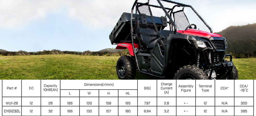 Nano Gel Battery Lawn Mower/Rhino Poweroad CYG1232L