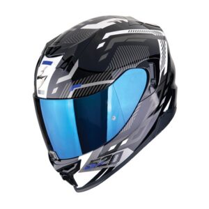 Scorpion EXO-520 EVO AIR RANKA Road Helmet Blk/Wht/Blu - Image 2