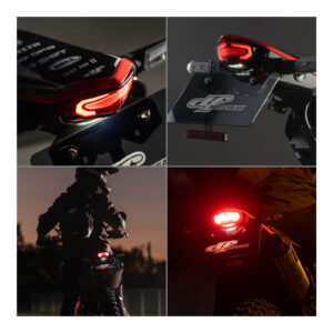Zeta LED Line Tail Light Holder Kit - Red Lens - Honda CRF450L (-19-), CRF450RL - Image 6