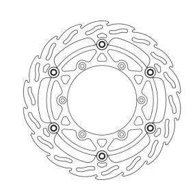 BRAKE DISC FRONT MOTO MASTER FLAME OVERSIZED KAWASAKI YAMAHA