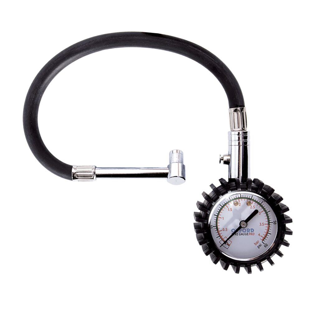 OXFORD ANALOGUE TYRE PRESSURE GAUGE 0-60PSI (NEW)
