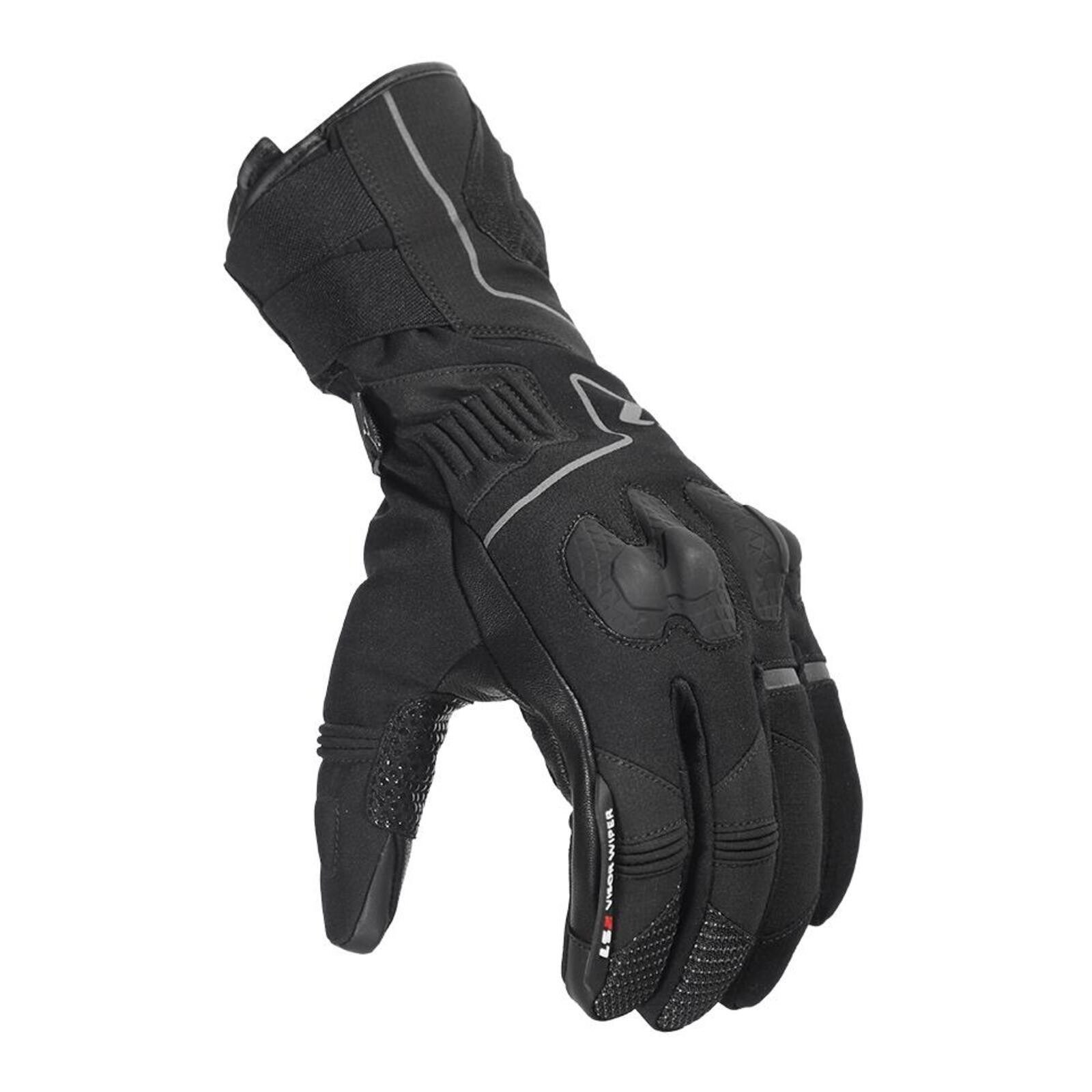 LS2 Nordic Road Gloves Black - Image 1