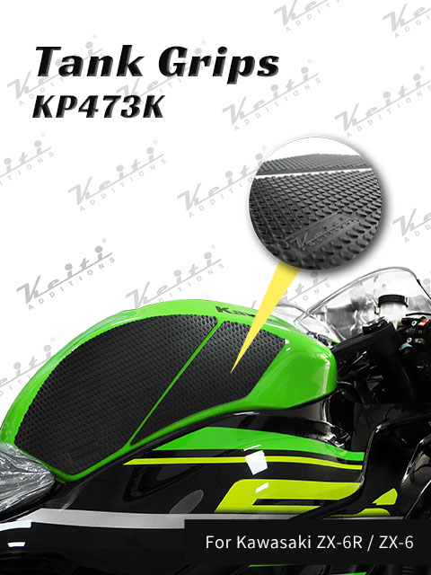 KEITI TANK GRIPS UNIVERSAL 4 PIECE [CLEAR] NS