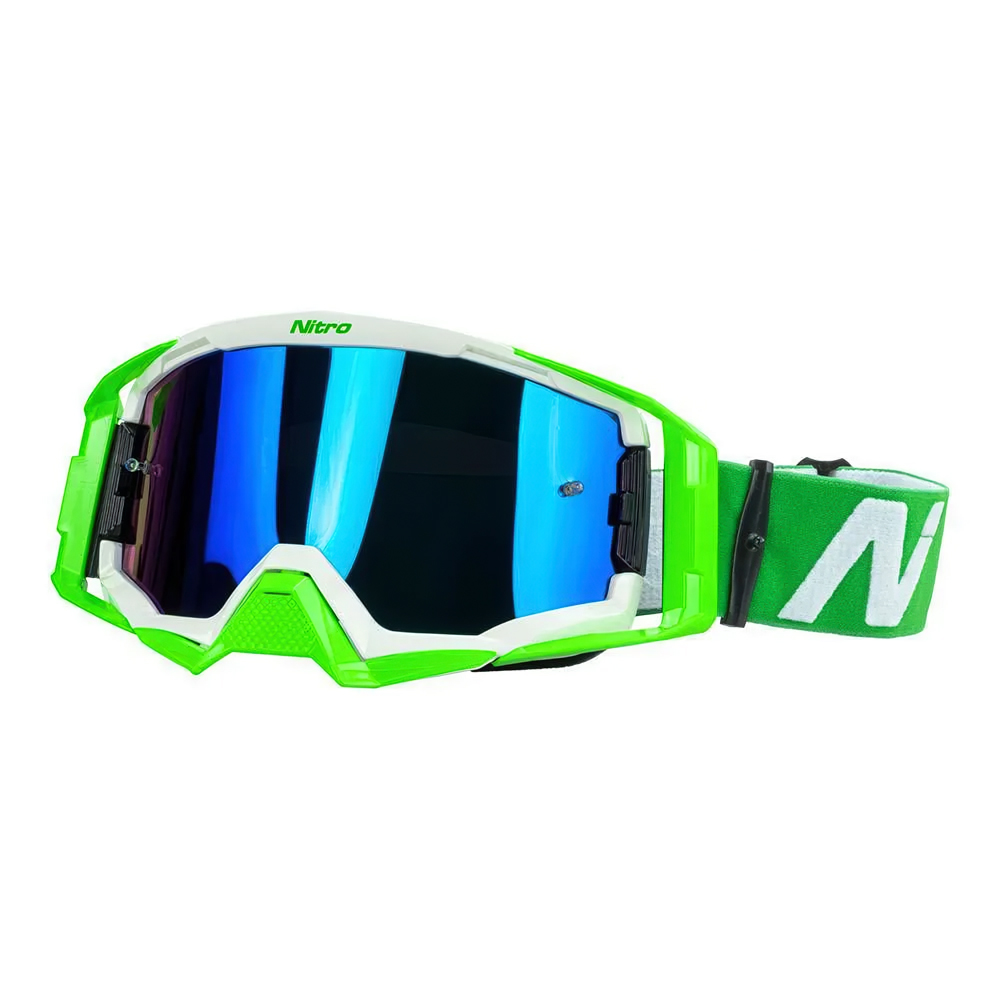NITRO NV-150 Motocross Goggles White/Green