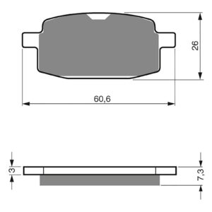 BRAKE PADS GOLDFREN SINTERED SPORTS GF114 - S3 ( PH117 ) - Image 1