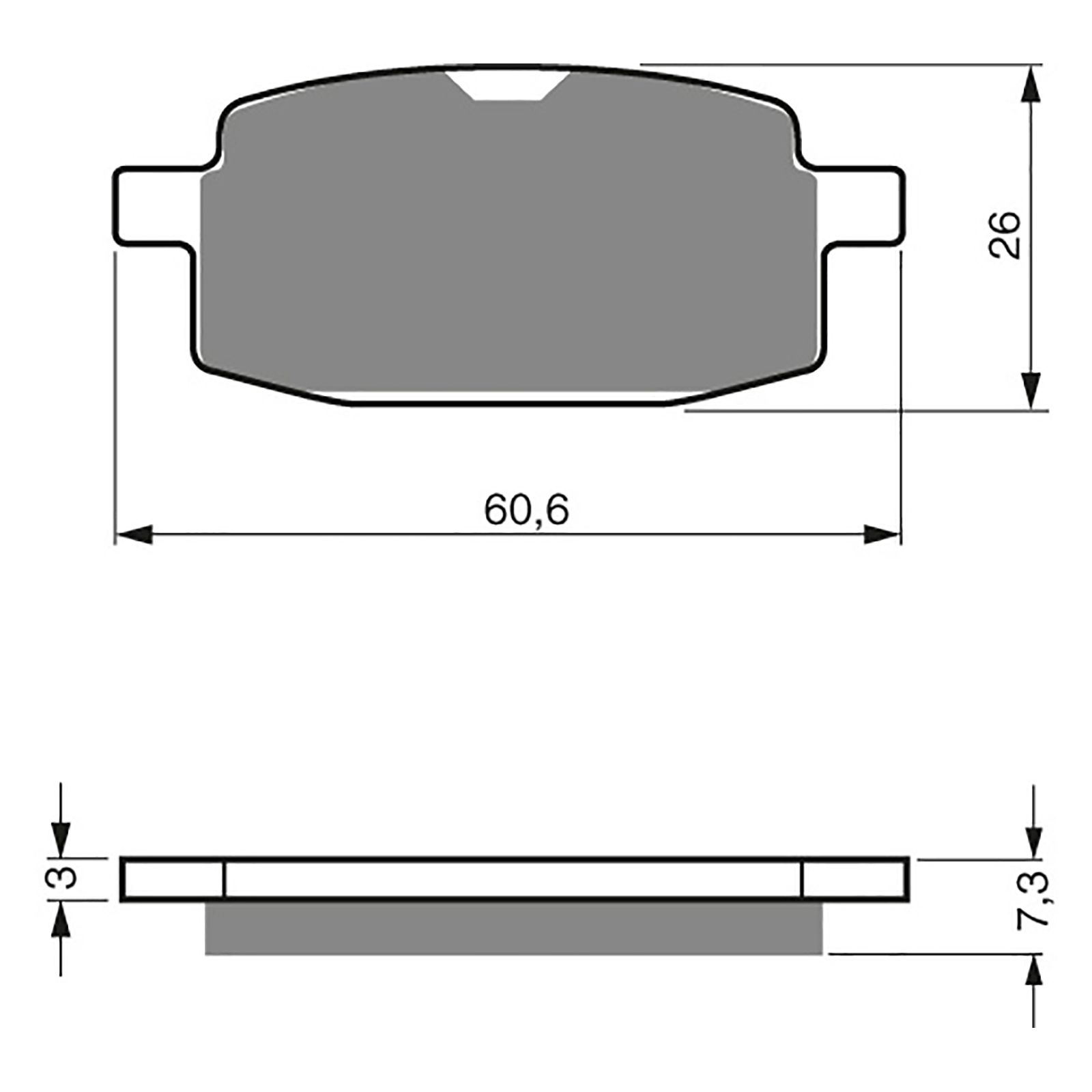 BRAKE PADS GOLDFREN SINTERED SPORTS GF114 - S3 ( PH117 ) - Image 1