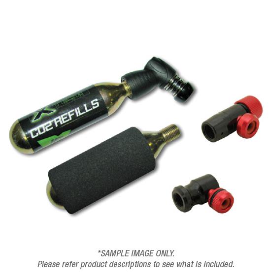 X TECH REGULATOR II CO2 TYRE INFLATOR WITH 2 16G CARTRIDGES (2C2)(CANNOT AIR FREIGHT ITEM)
