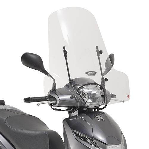 GIVI SCREEN PIAGGIO FLY/ LIBERTY / SUZUKI ADDRESS 50.8x66cm (NEEDS KIT)