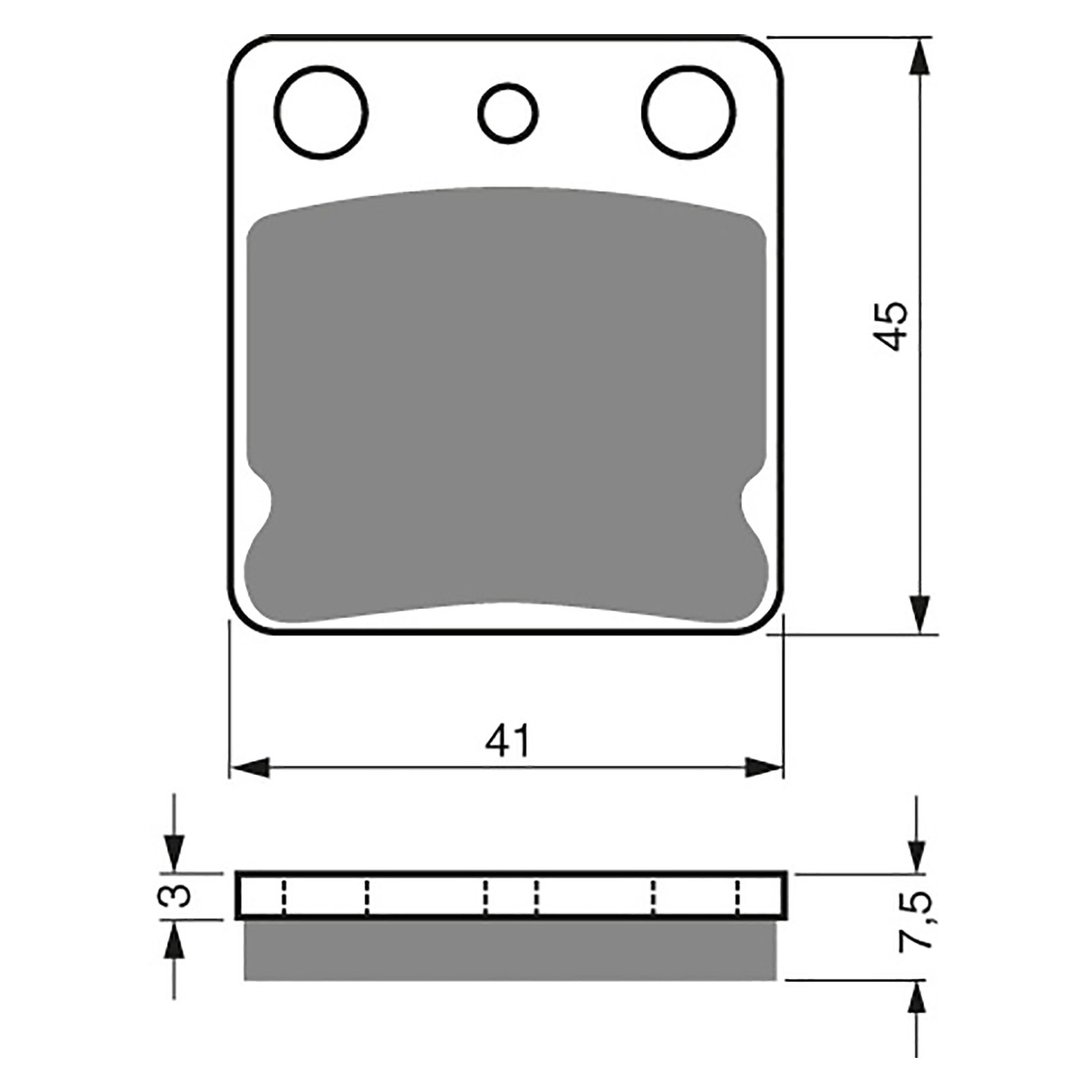 BRAKE PADS GOLDFREN OFFROAD RACING GF144 - K5 ( PR11 ) - Image 1