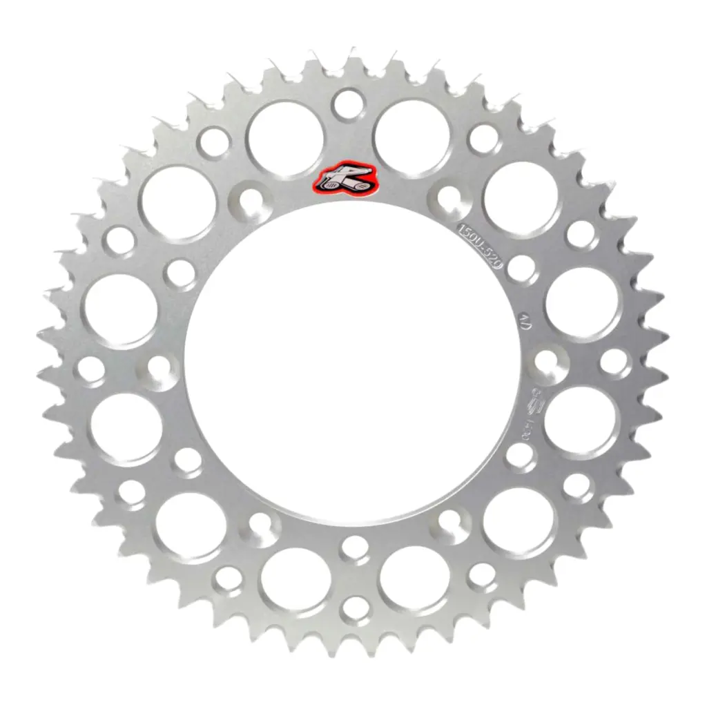 Renthal Sprocket Rear Silver 52T Alloy 7075 T6 Grooved Suzuki