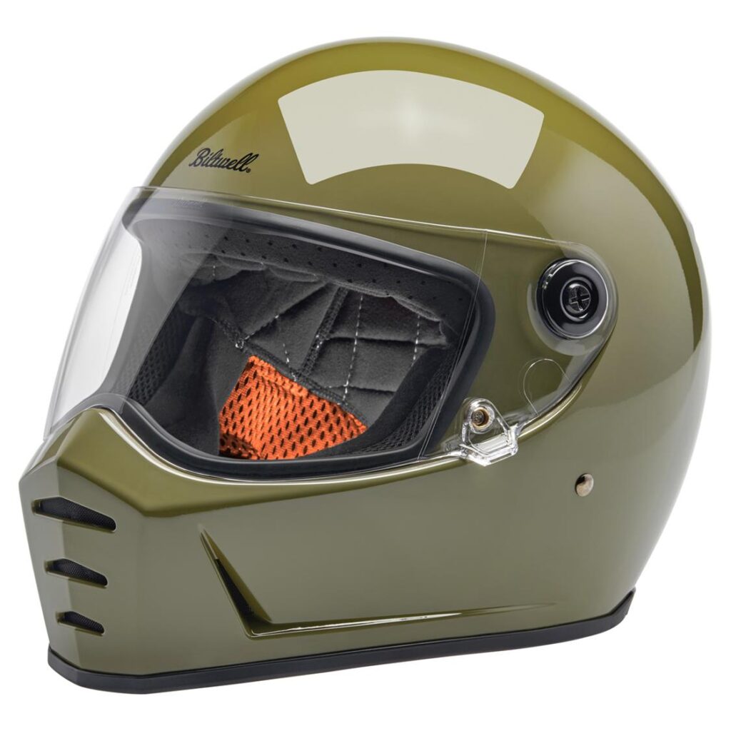 Biltwell Lane Splitter ECE R22.06 Road Helmet Gloss Olive Green