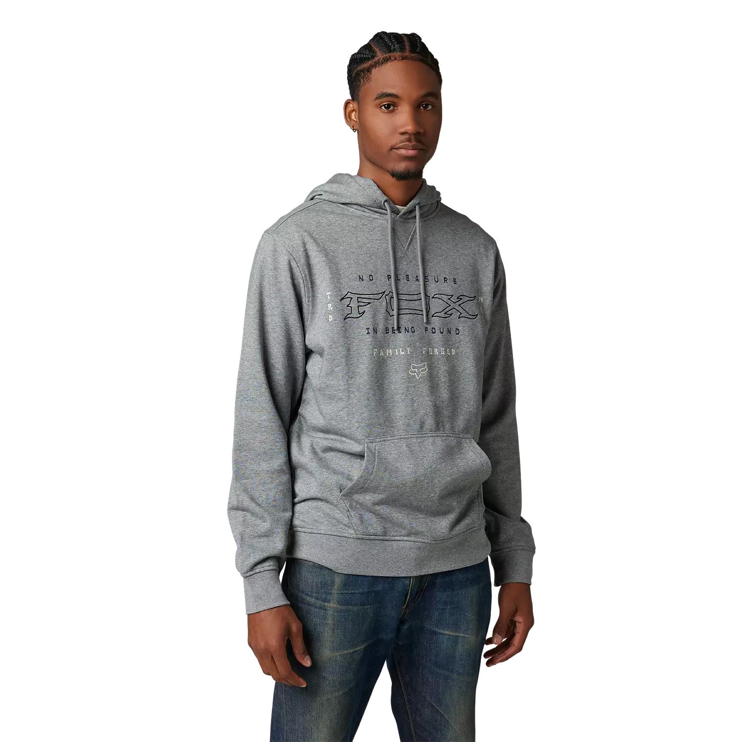 Fox Fixated Pullover Hoodie Heather Graphite Grey - Image 1