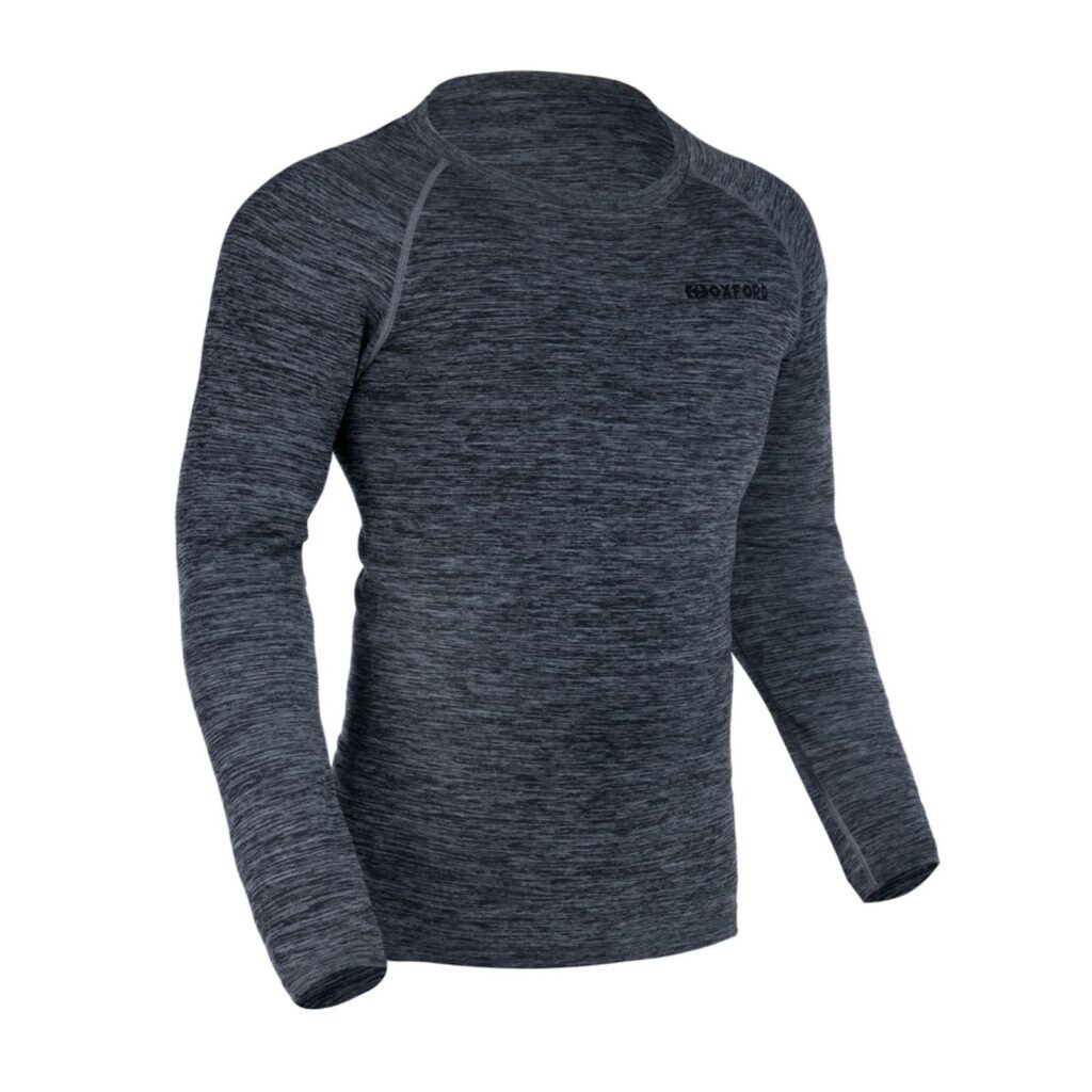 Oxford Advanced Base Layer MS Top Charcoal Marl