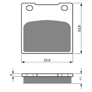 BRAKE PADS GOLDFREN SINTERED SPORTS GF068 - S3 ( PH07 ) - Image 1